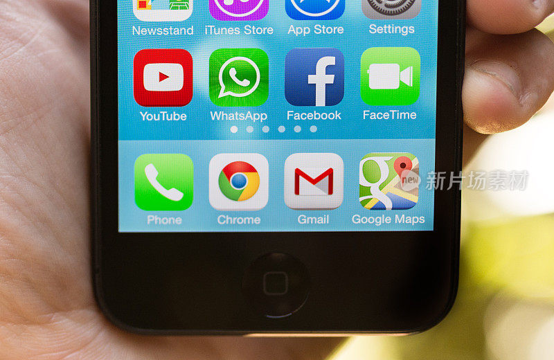 iphone 5上的社交媒体应用